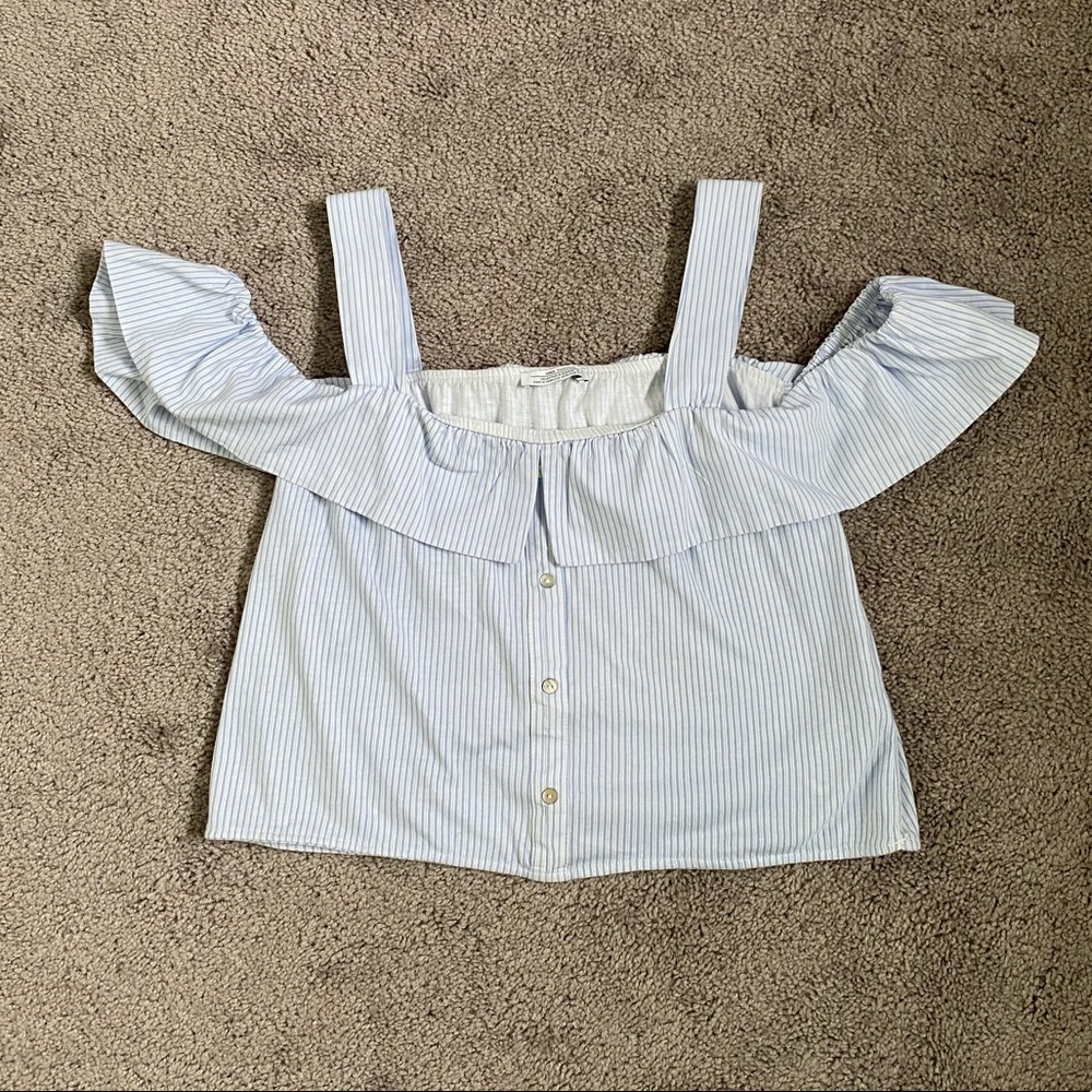 Boho style stripped cropped top